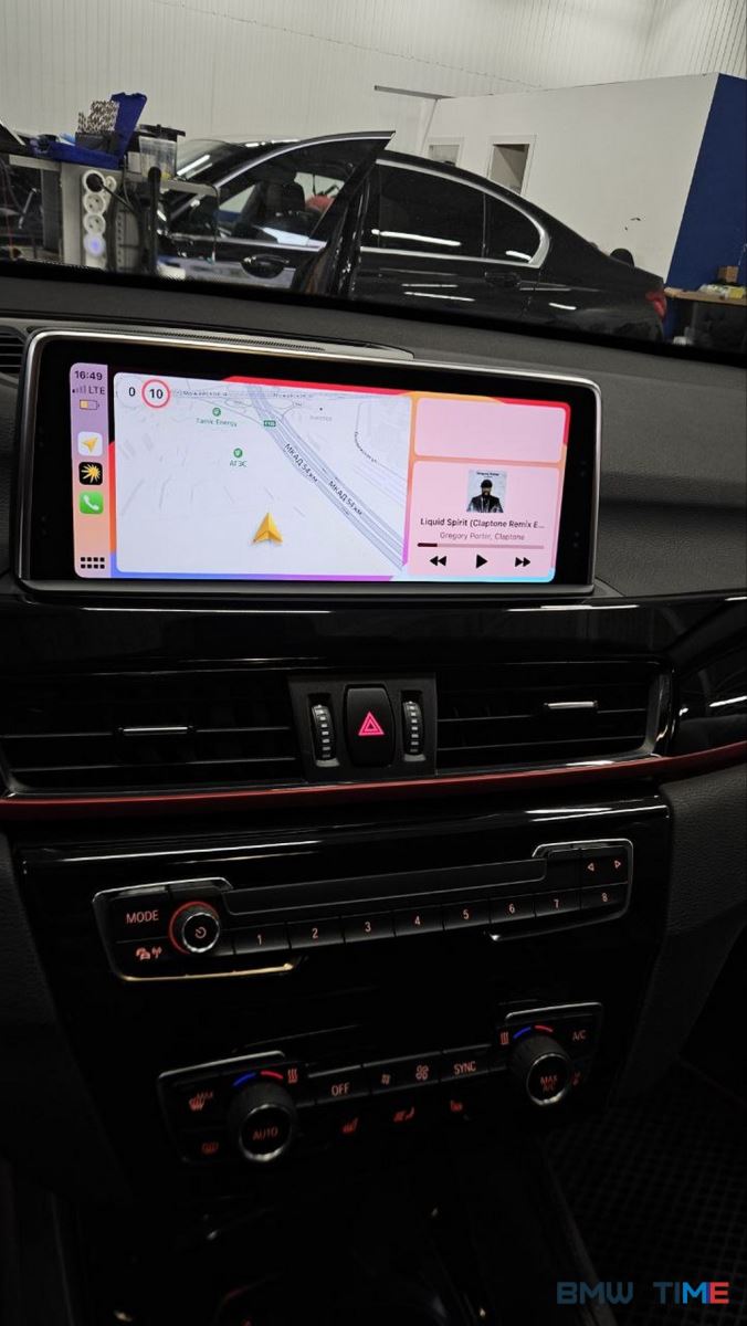 nbt evo с сенсорным дисплеем на bmw x1